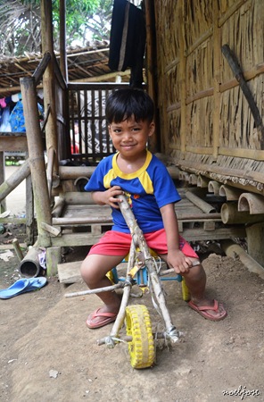 village kid in Mt. Gulugod Baboy