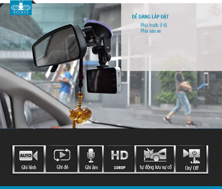 Camera hành trình cho ô tô Vehicle Black DVR