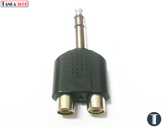 Jack audio Jack gộp 2 RCA thành 6.5 mm Stereo
