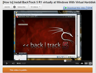 How to Backtrack 5 Virtuall
