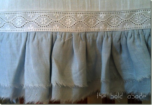 Ruffled Edge of Bread Towel