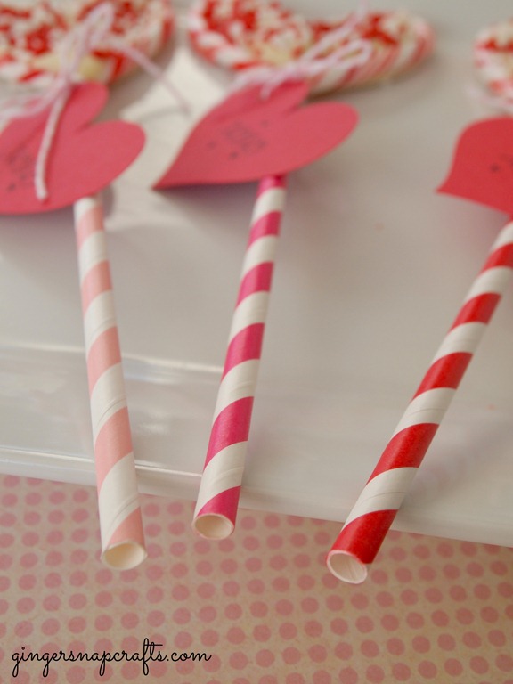#valentine paper straws