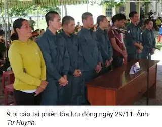 Bình Thuận: Hơn 32 năm tù dành cho người biểu tình ở Phan Rí Cửa trong phiên toà lần thứ năm, ngày 29/11/2018 Bình Thuận: Hơn 32 năm tù dành cho người biểu tình ở Phan Rí Cửa trong phiên toà lần thứ năm, ngày 29/11/2018