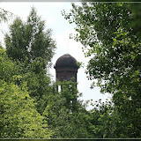 Wasserturm von weitem zu sehen