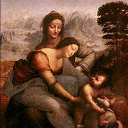 39 - Leonardo - La Vigen, Santa Ana y el niño