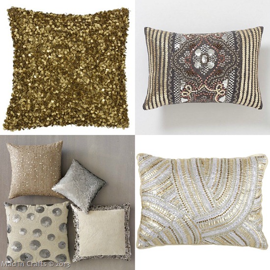 Sequined Pillows
