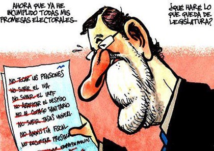 Rajoy el incumplidor