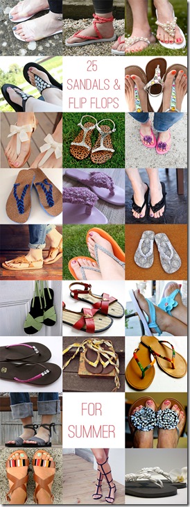 25 Chic DIY summer Sandals