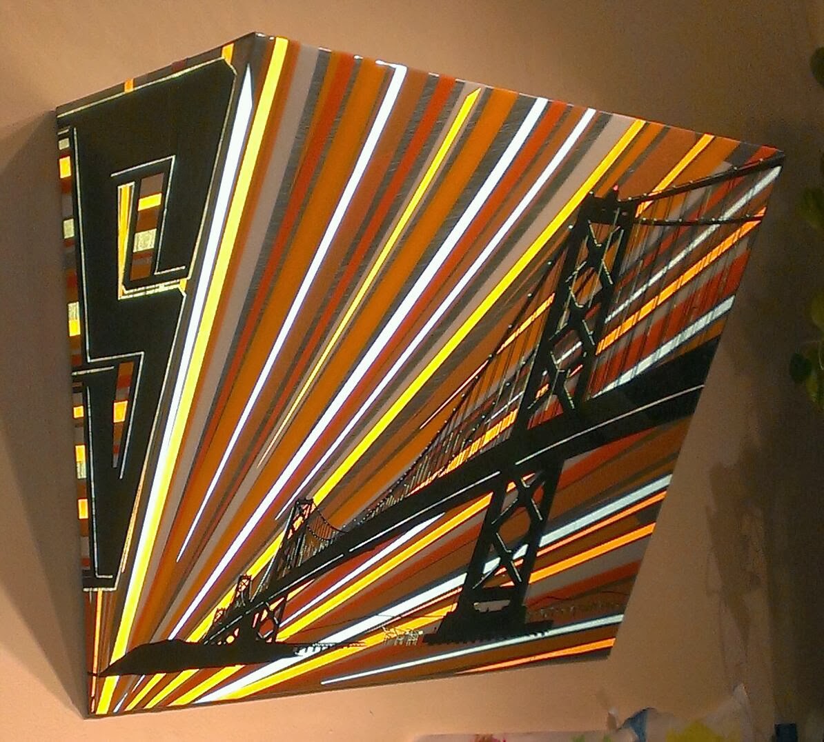 TAPED METAL CANVAS Bay rayz