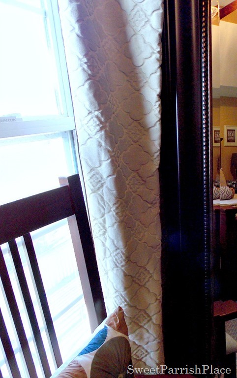 Curtains hung from hooks8