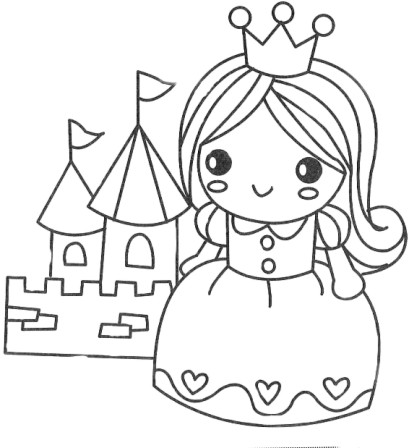 PINTAR DIBUJOS DE PRINCESAS