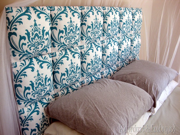 EASY Upholstered Headboard {Sawdust and Embryos}