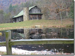 Barn and pond on Little East Fork