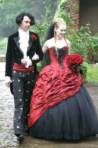 Some lucky people are able to go to a lot of goth wedding weddings