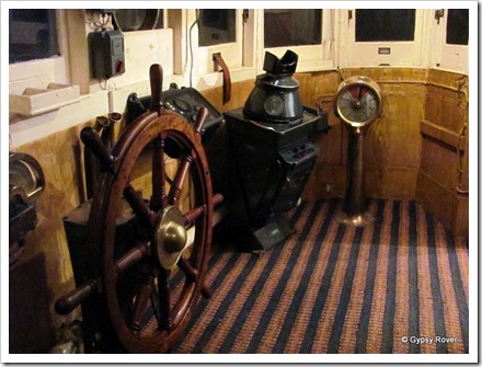 Trawler wheelhouse.