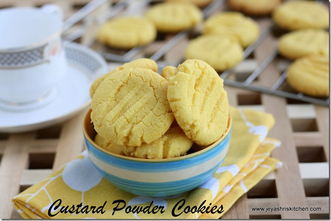 custard powder cookies