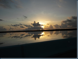 August 13, 2010: sunrise over Key Largo on the way home August 13, 2010: sunrise over Key Largo on the way home