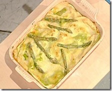 Lasagne asparagi e robiola