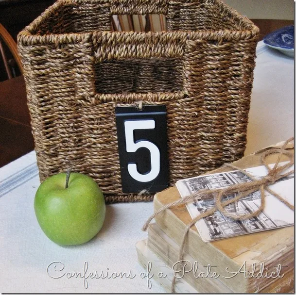 CONFESSIONS OF A PLATE ADDICT Pottery Barn Inspired Numbered Baskets