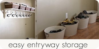 easy entryway storage