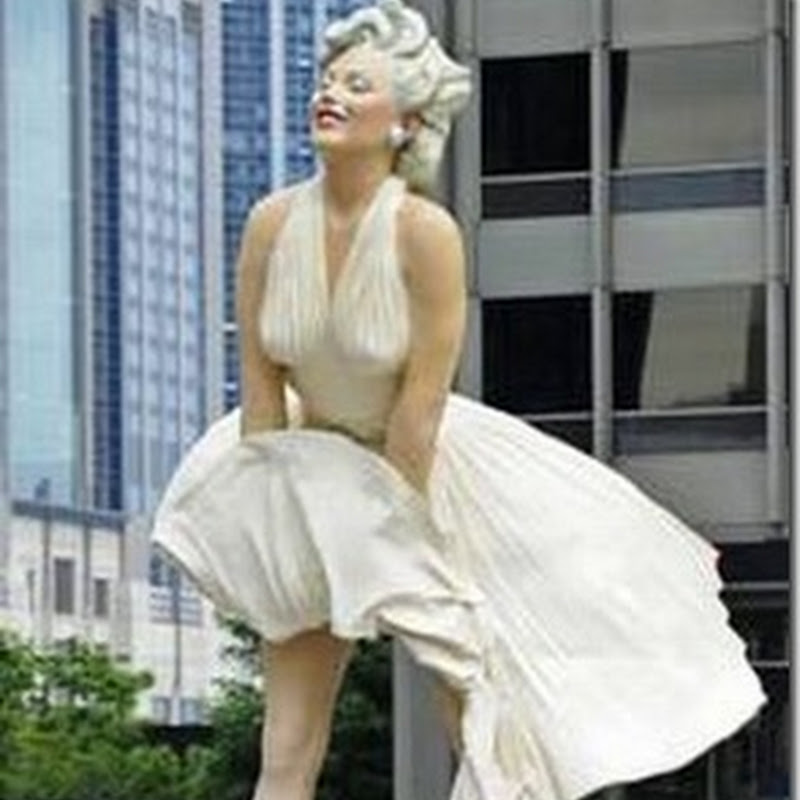 Chicago : O statuie enorma pentru Marilyn Monroe