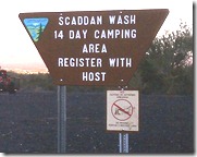 Scaddam Wash sign