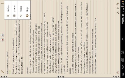 Free Download Groovy Notes - Personal Diary APK