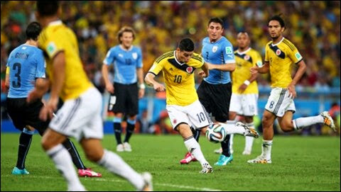 El mjejor gol del Mundial Brasil 2014 para James Ridriguez de Colombia