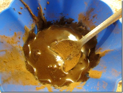 Stirring Chocolate Syrup