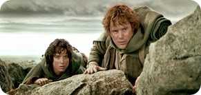 Frodo & Sam the bravest of the Hobbits