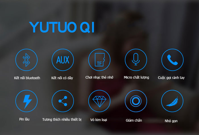 Loa blueooth mini nội địa trung quốc YUTUO Q1