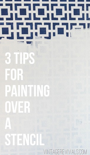 3 Tips For Painting Over A Stencil