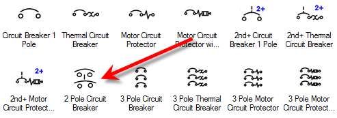 circuit breaker symbol autocad