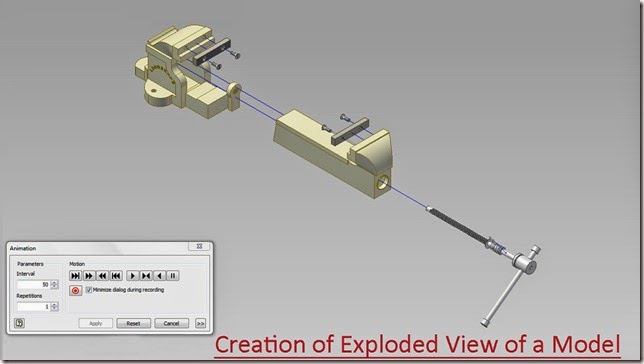Creation of Exploded View of a Model