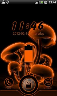 How to install Orange neon GO Locker theme 1.02 unlimited apk for bluestacks