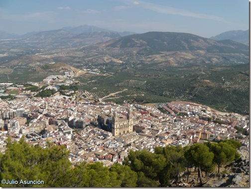 Vista de Jaén desde el mirador de la Cruz - Castillo de Jaén