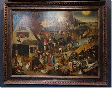 Rockoxhuis ロコックスハウス（美術館）Proverbs<br />Pieter Brueghel II<br />(Brussels 1564 or 1565 – Antwerp 1638)