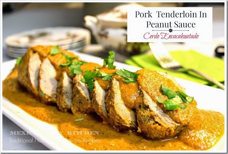 Pork Tenderloin in Peanut Sauce / Puerco Encacahuatado