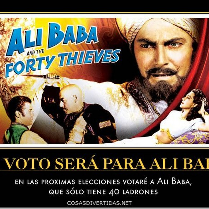 Mi voto será a Ali Baba (humor electoral)