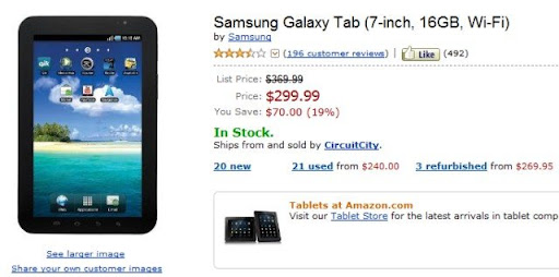 Samsung Galaxy Tab en oferta