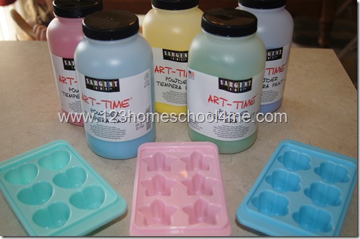 Summer Activites for Kids - Frozen Paint Summer Activites for Kids - Frozen Paint