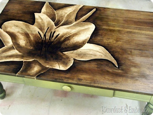 Stained wood 2024 coffee table