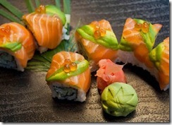 Salmon And Avocado Sushi Roll SeaFood