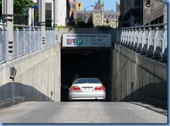 6037 Ottawa Metcalfe St - World Exchange Plaza underground parking &  Parliament Bldgs ahead