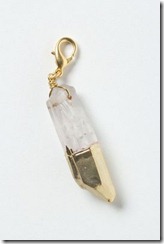 Anthropologie gold dipped Crystal