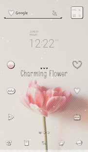 Free charming flower dodol theme APK for Android