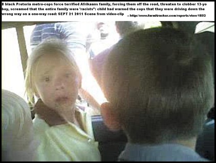MARAIS FAMILY VIDEO CLIP SCENE OF INCIDENT THEY WERE FORCED OFF ROAD BY PRETORIA COPSsept212011