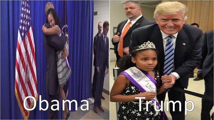 Resultado de imagen para ESTAS IMÁGENES MUESTRAN DIFERENCIAS FUNDAMENTALES ENTRE TRUMP Y OBAMA.