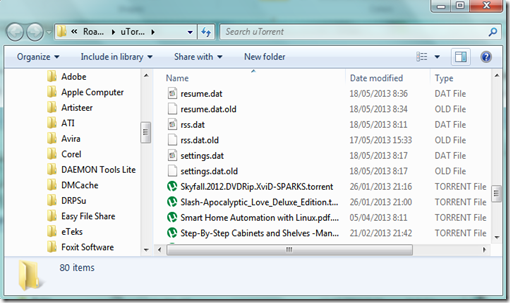 setting uTorrent