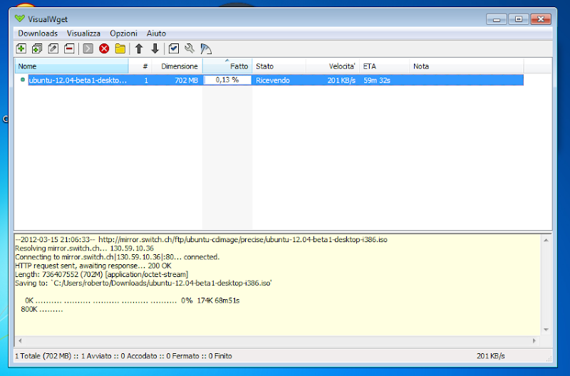 SCARICARE FILE CON WGET